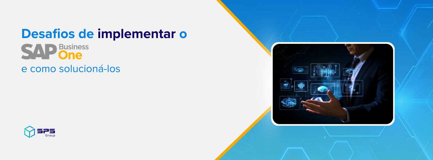 banner desafios para implementar o sap business one